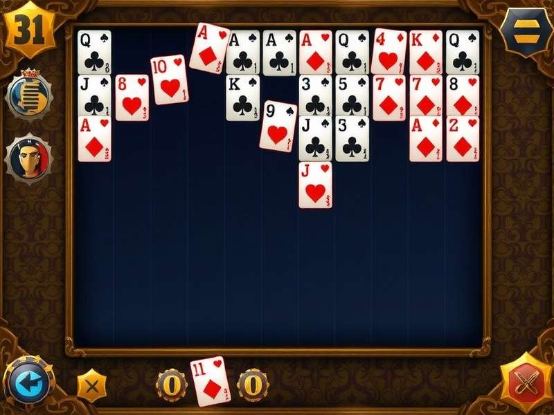 Diagram showing FreeCell column vacancy strategy