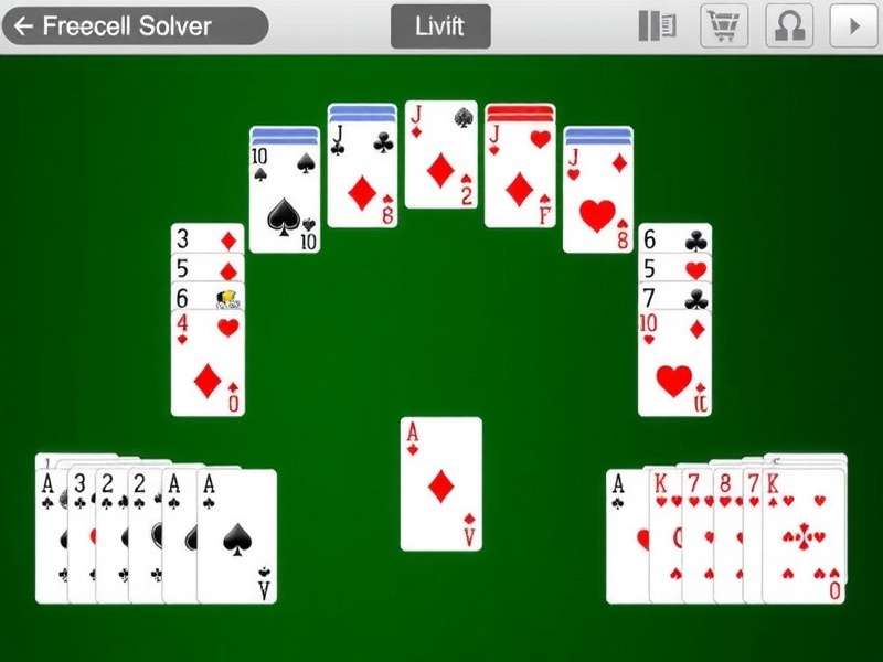 Freecell Solitaire Solver Online dashboard showing win rate, moves, and time for Deal #2471
